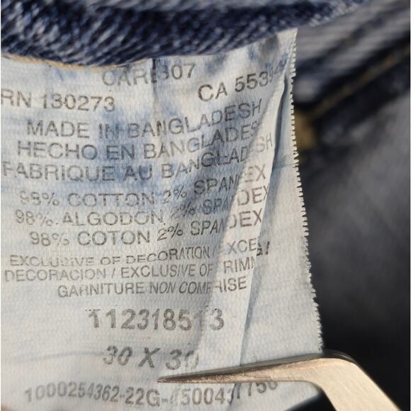 Wrangler Jeans Mens Size 30x30 Light Wash 20X - Picture 9 of 16